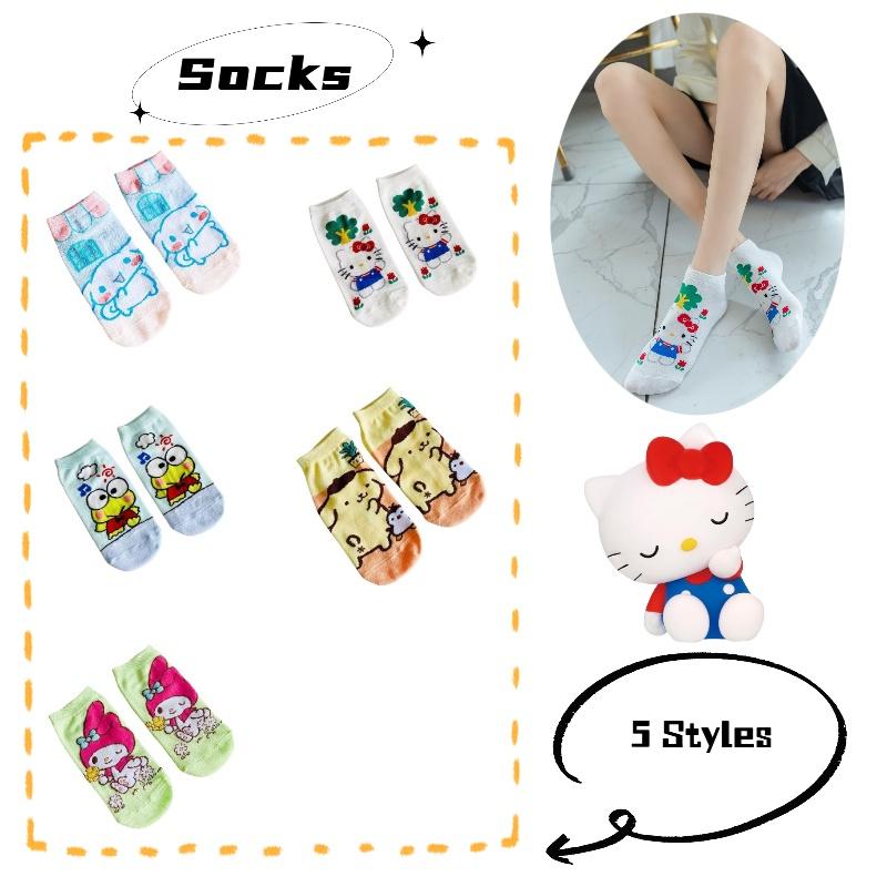 Niedliche Cartoon-Baumwollsocken für Mädchen, atmungsaktiv und rutschfest, kurze, unsichtbare Socken mit Motiven für Frühling/Sommer)