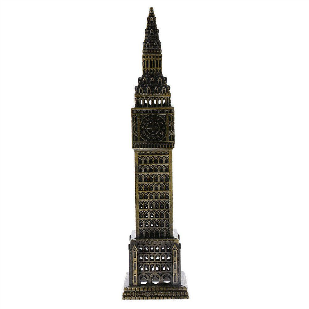 Metal Souvenir Home Crafts Big Ben Tower Sculpture Big Ben Model Desktop Ornament Home Decoration