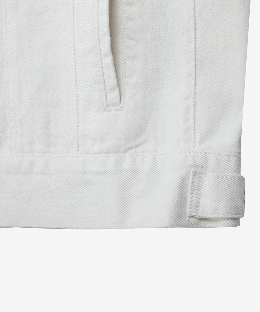 Noirer Oversized Crop Denim Jacket (Cream)