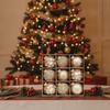 9PCS 8CM Christmas Ball Ornaments Glitter Xmas Spheres Pendant Set  New Year