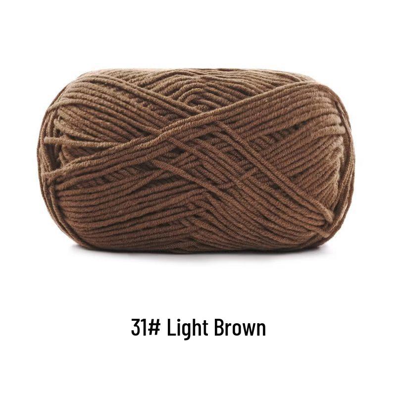 Suhe Meng Xiaoxiao 4-Ply Combed Cotton Milk Yarn for DIY Knitting: Blanket, Hat, Scarf Projects