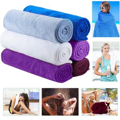 5Pcs Absorbent Microfiber Towel Quick Drying Washcloth 14" X 30" Skin-Friendly Towel for Bathroom Fitness Sports Yoga Beach