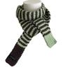 Neck Protection Winter Warm Scarf Striped Pattern Neck Scarf Vintage Knitted Long Scarf  Winter