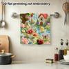 Knitted Forest Duck Bath Towel, Soft Absorbent Quick Dry Kids Shower Towel, Cute Plush Nature Scene Bath Towel