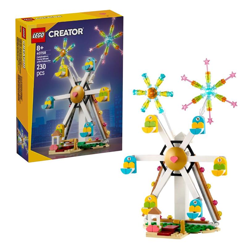 LEGO 40758 Celebrazione: Ruota Panoramica con Fuochi d'Artificio Giocattoli da Costruzione