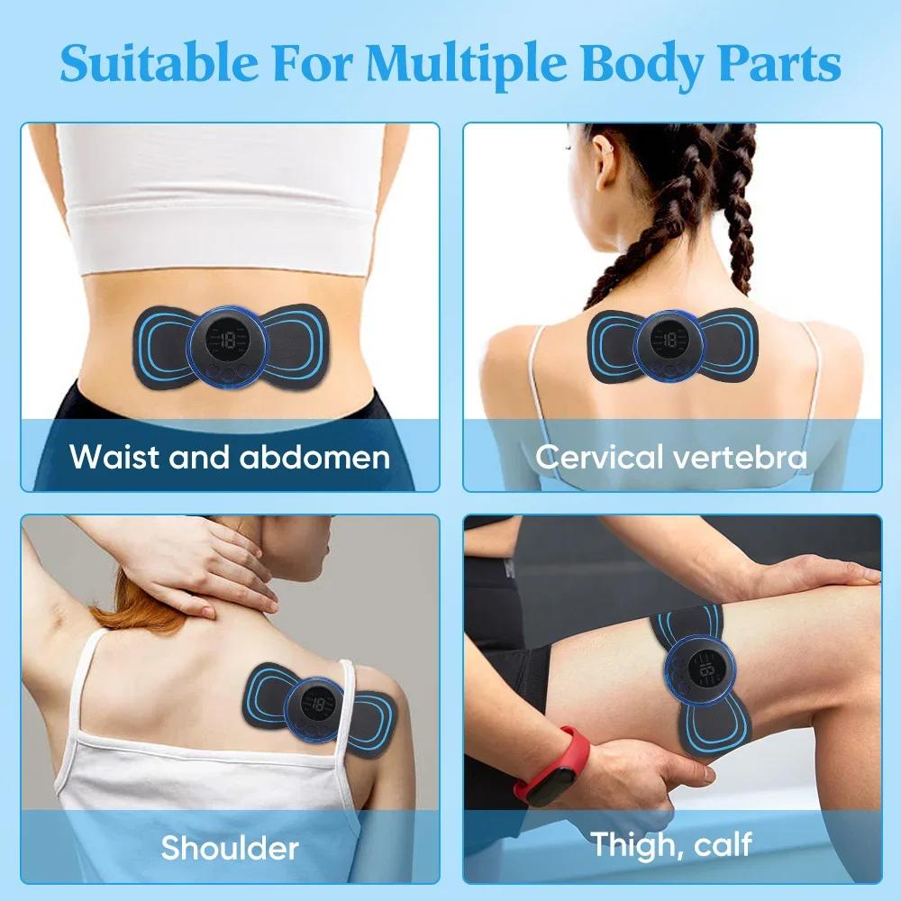 Durable And Safe Ems Electric Neck Massager Muscle Massage Stimulator Low Frequency Instrument Back Cervical Calf Patches Joints Relief Body