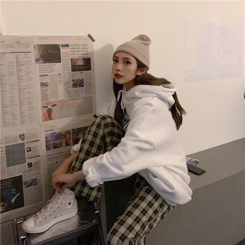 Super Cozy Velvet Oversized Hooded Sweater for Women - Spring, Autumn, Winter Trendy Loose Top