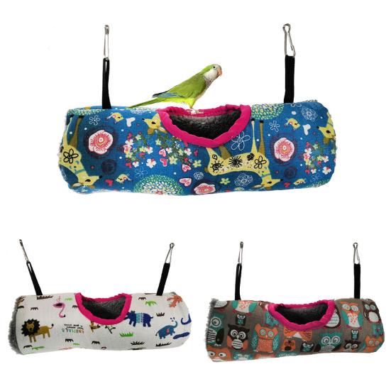 Pet Hamster Rabbit Squirrel Warm Tunnel Hammock Hanging Swing Cage Bed Nest