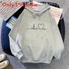 Women Sweater Hoodie With Print Pattern For Casual Winter Wear