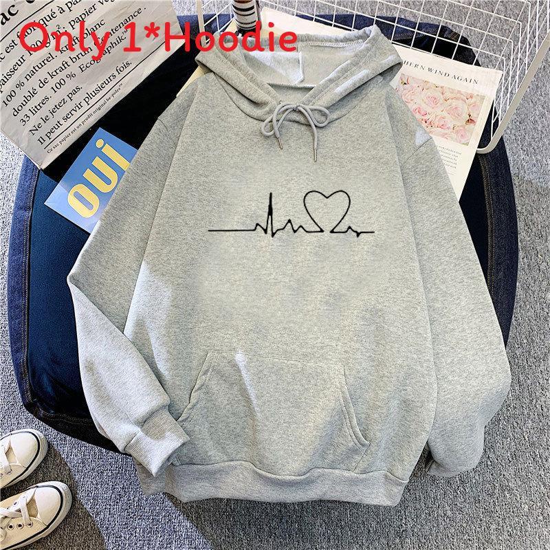 Women Sweater Hoodie With Print Pattern For Casual Winter Wear