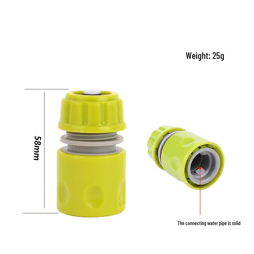 Garden Irrigation Quick-Connect: ABS Plastic Apple Green Water-Stop Connector Tool