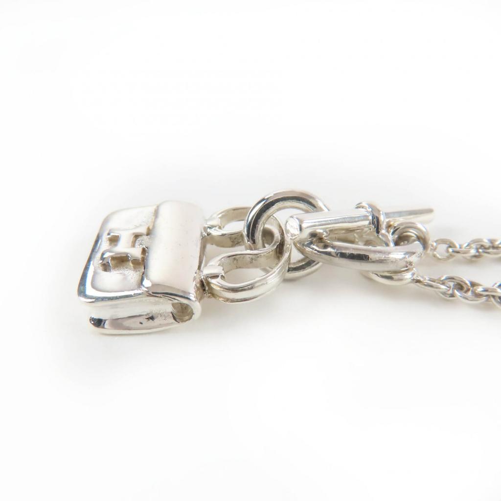 Great HERMES Necklace Amulet Constance Pendant Silver 925 Women Used