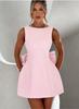Pearl Bow A-line Backless Summer Dress for Women