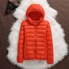 Down Jacket Women Coat Autumn Winter Jackets for Warm Quilted Parka Ladies and Light  Female Ultralight Hooded