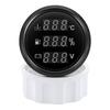 Digital 52mm Gauge Multifunctional Water Temperature+Fuel Level+Voltmeter 0-190ohm Red LED for Car Marine Boat Yacht Customized