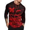 Halloween Print Raglan Sleeve Men's Long Sleeve Top