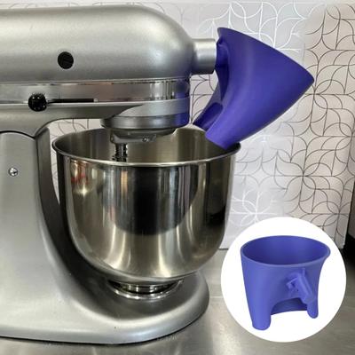 Mjöltratt för Artisan KSM150 Köksmaskin 5Qt Hälltillbehör med Ergonomiskt Handtag Stänkskyddad Guidad Hällning Köksmaskinstillbehör