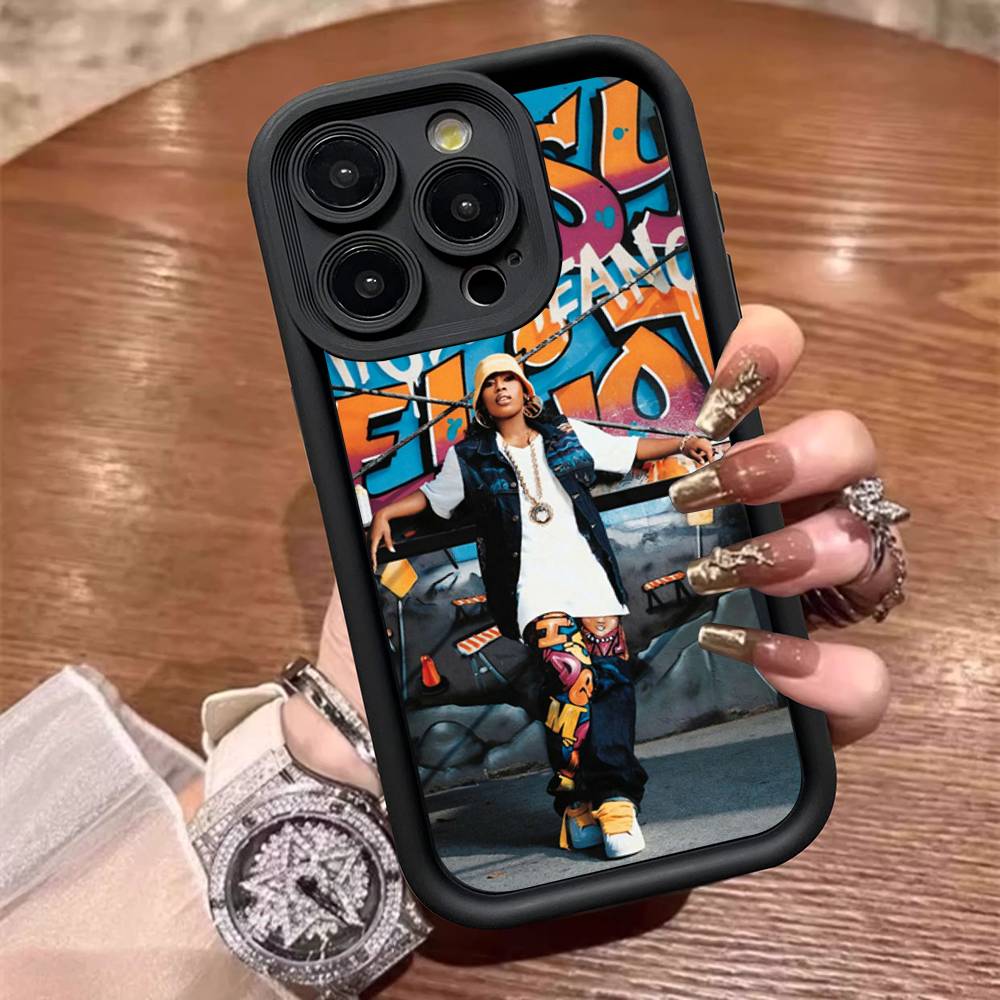 Rapper Missy E-Elliott For IPhone 17 15 13 12 11 14 Pro Max X XR XS 16 Plus Shockproof Candy Back Cover