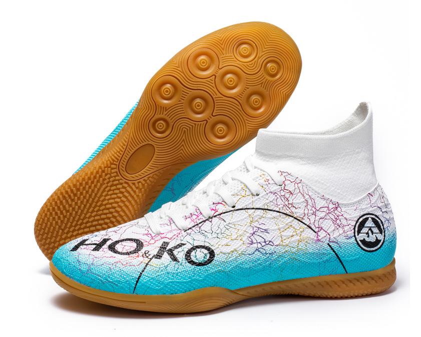 

Популярне футбольне взуття чоловіче високе з довгими шипами, для гри на траві, професійне тренувальне спортивне взуття, дихаюче 45