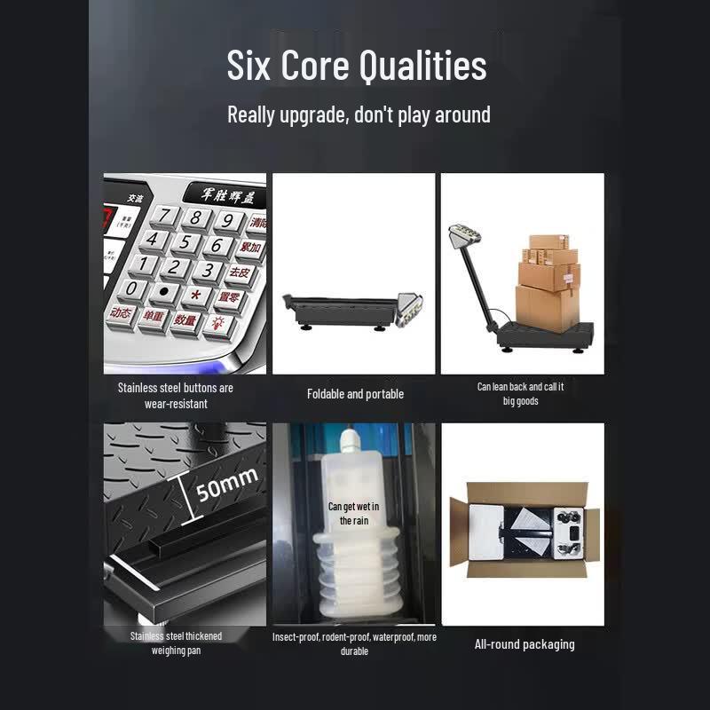 JunShengHuiYi 300kg Waterproof Commercial Platform Scale