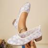 Fashion Women's Shoes 2025 Mary Jane's Spring Fashion  Summer New Lace Cutout Shallow Mouth Low Heel Casual Single Shoe for Women