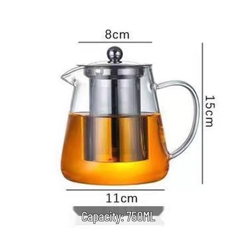 Changbaosen Glass Teapot with Stainless Steel Filter