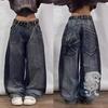 Y2K American New Retro Street Hip-hop Blugi largi Femei Harajuku Pantaloni lați cu talie înaltă Pantaloni largi gotici Pantaloni de stradă