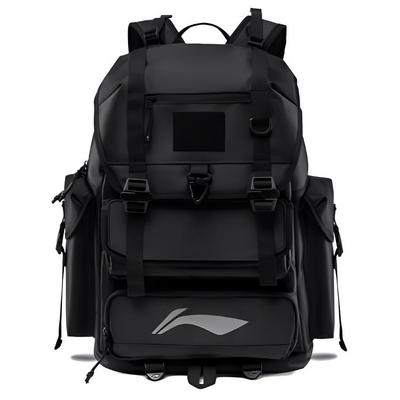 Li Ning X LPL Collaboration Sports Lifestyle Series Casual Large Capacity Polyester Backpack Unisex Backpack Black ABSU179-1