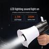 Thunder King CR-66 Bluetooth Megaphone with LED Lights, USB Card Slot, and Recording Feature.