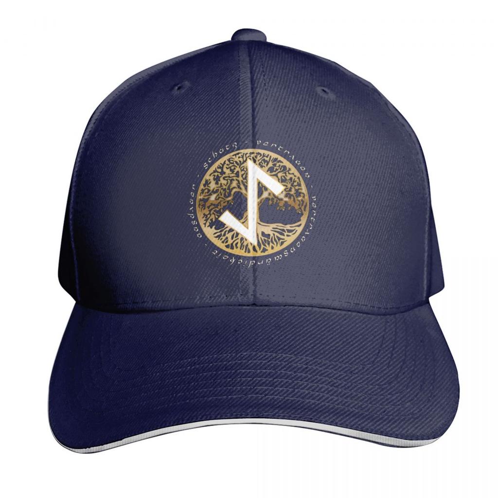 Rune Eihwaz Tree of Life Birthday Rune December th to January th Baseball Cap beach hat Hat Luxury Brand Womens Unisexs