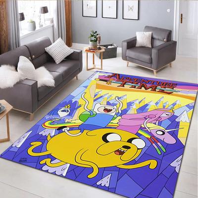 Adventure Time Friendship Home Carpet Office Decorative Carpet For Living Room Bedroom Door Mat Floor Rug Computer Chair Area Rug