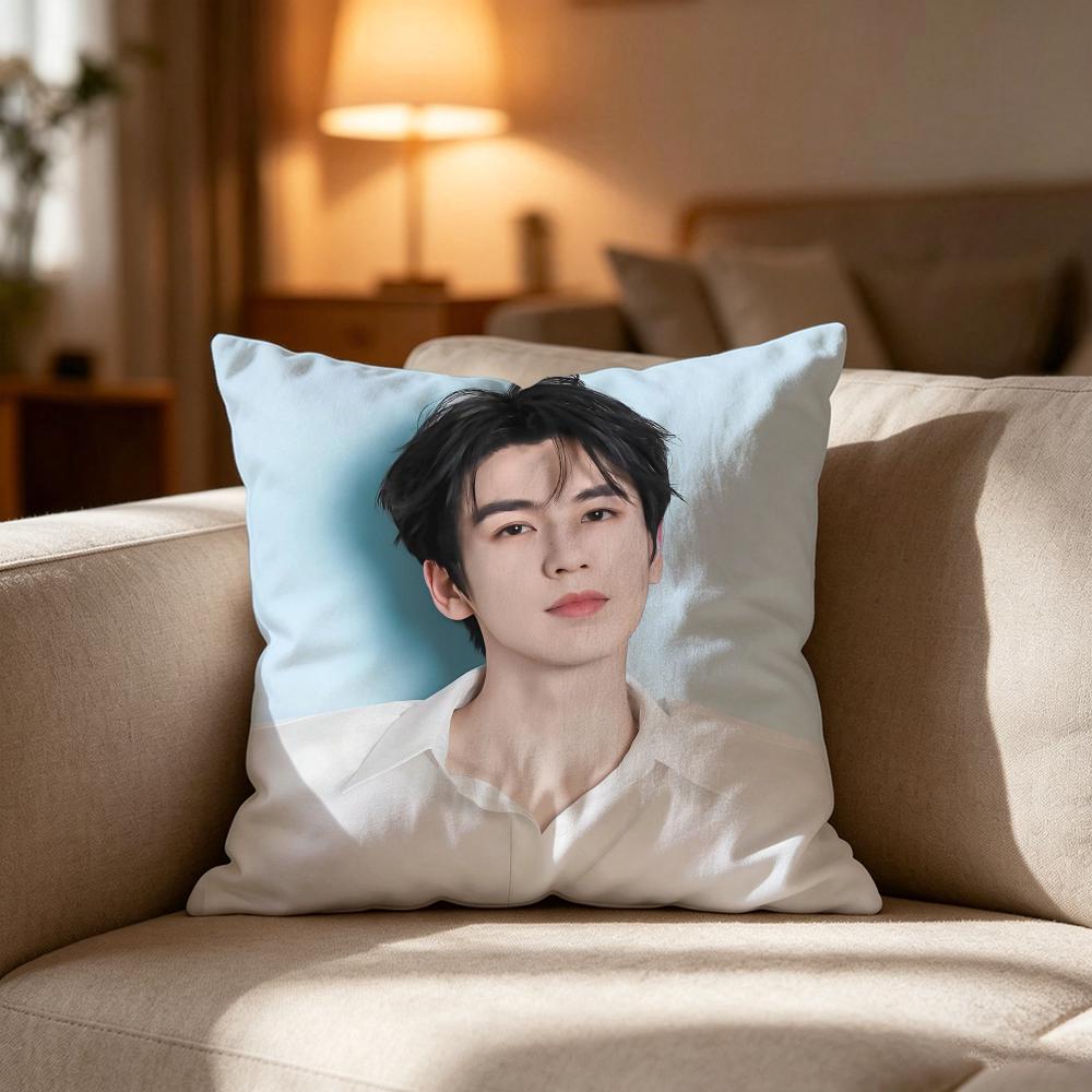 Cool Actor Zhang Linghe Cushion Cover Cushion Cover Soft Washable Pillow Case Multi-Scene For Couch Bed Travel Office Use