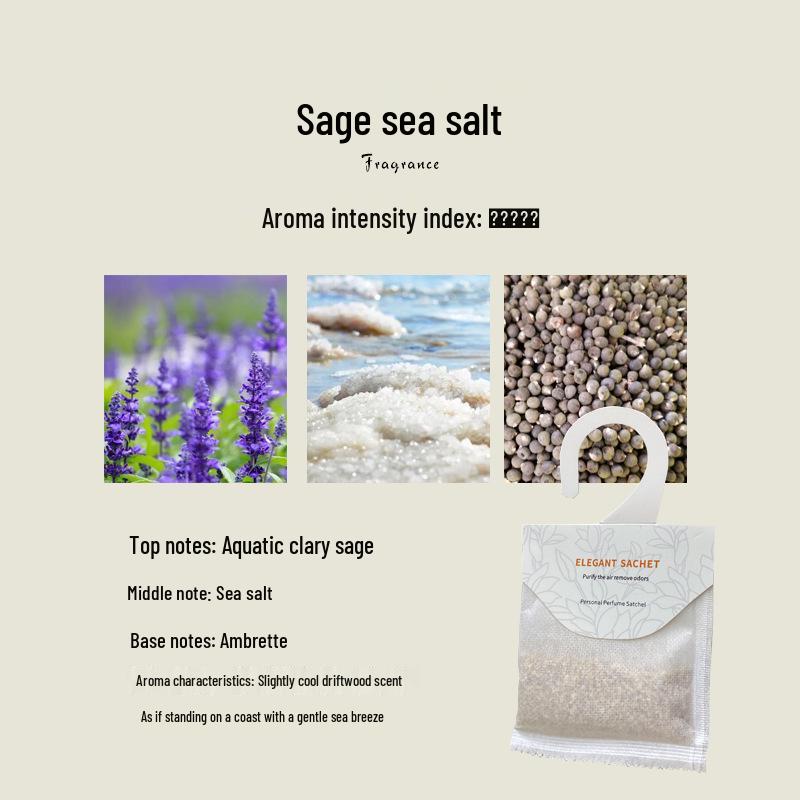 Hanging Deodorant Sachets for Wardrobe, Closet, and Bathroom - Long-Lasting Fragrance Incense. 20g Single Pack