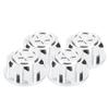 4pcs Aluminum Alloy Wheel Hub   Cover Accessory Fit for   X Maxx 1Celsius10 RC Car(Black )