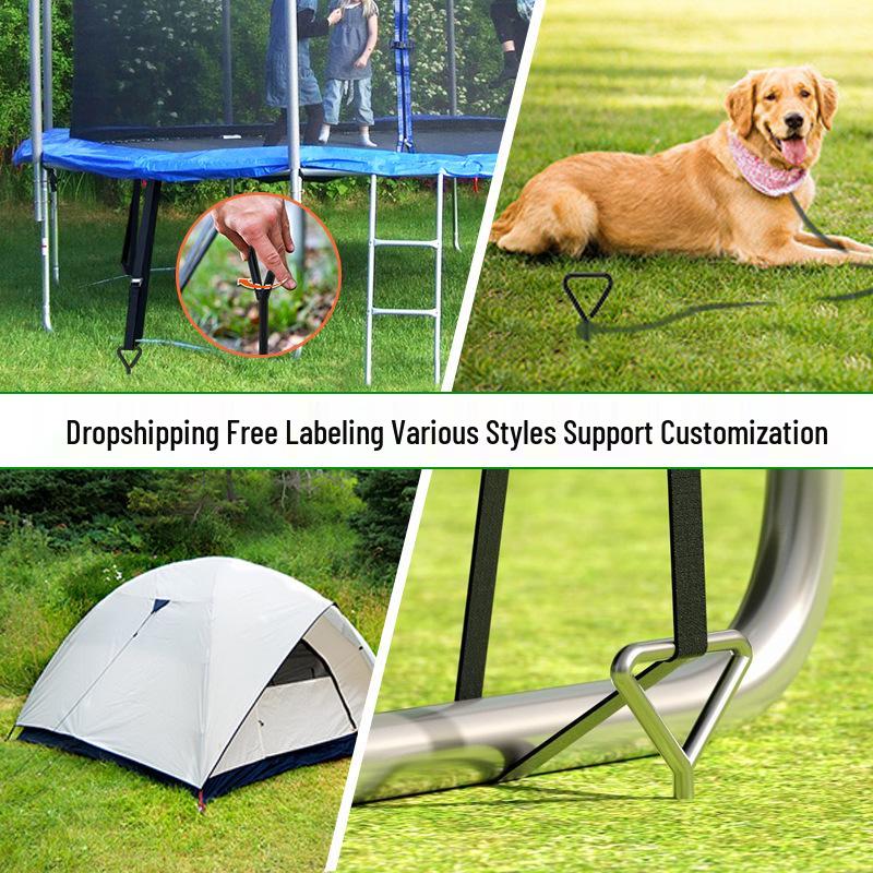 40cm Lightweight Spiral Ground Anchor for Tarp and Tent Pegs