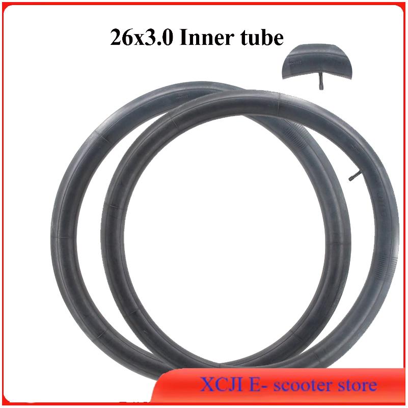 NEW  Bike Inner Tube 26inch 26x3.0 Wided Butyl Rubber Spare Tube For Snowmobiles Bicycles Replacement Inner Tube Cycling Parts