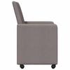 Dining Chairs with Casters 2 pcs Taupe 57 x 66 x 94 cm Fabric