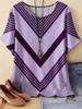 New Women's T-Shirt Summer O-Neck Tees Oversized Casual Short Sleeved Stripes Printed Women Pullover T-Shirts Female Clothing