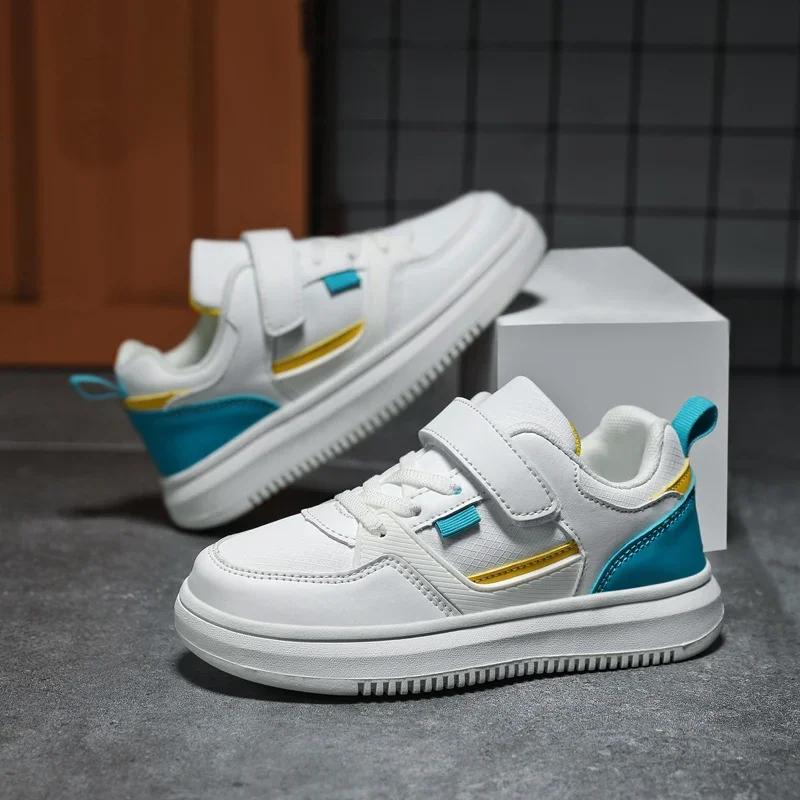 

Autumn New Mesh Casual Leather Boys Girls Shoes White Baby Toddler Sport Sneakers Tenis Kids Children Infant Breathable 37