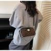 Leopard Print Small Bag Women's Autumn and Winter Versatile New Retro Messenger Bag Fashion Chain Pillow Bag