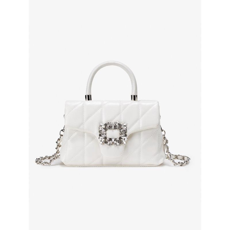 

Small Fragrance Diamond-patterned Small Clutch Bag, High-end with Embedded Diamonds, Handbag or Crossbody Bag