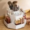 360°Rotatable Pen Holder Large Capacity Makeup Brush Storage Rack Pencil Box Multi-functional Desktop Organizer School Office