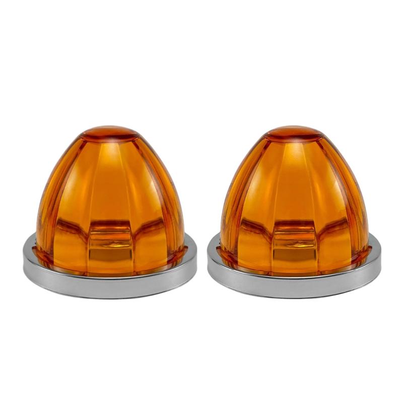 

Ac29-2PCS LED Side Marker Indicator Turn Signal Brake Lamp Watermelon Lights Under Glow Wheel Lights Semi Truck Trailer жёлтый