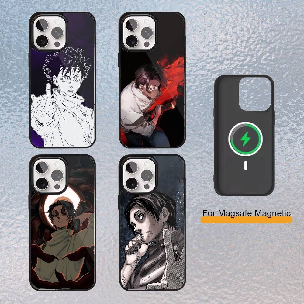 Okkotsu Yuta Jujutsu K-Kaisen Phone Case for iPhone 17,16,15,14,13,12,11 Plus,Pro Max Magnetic Wireless Charging Cover