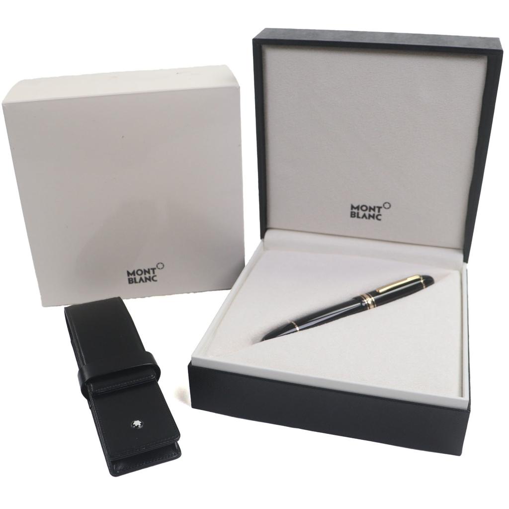 Excellent MONTBLANC Fountain Pen Meisterstück 149 White Star Black Gold 18K Mens Used