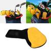 Universal Yellow Golf Iron Club Head Cover Protection Sleeve Golf Rod Head Cases Waterproof PU Golf Club Head Cover