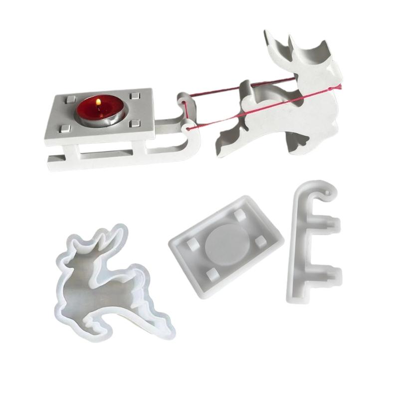 Stylish Handmade Soap and Candle Crafting Christmas Silicone Mould Flexible Home Decoration Supplies for Art Projects