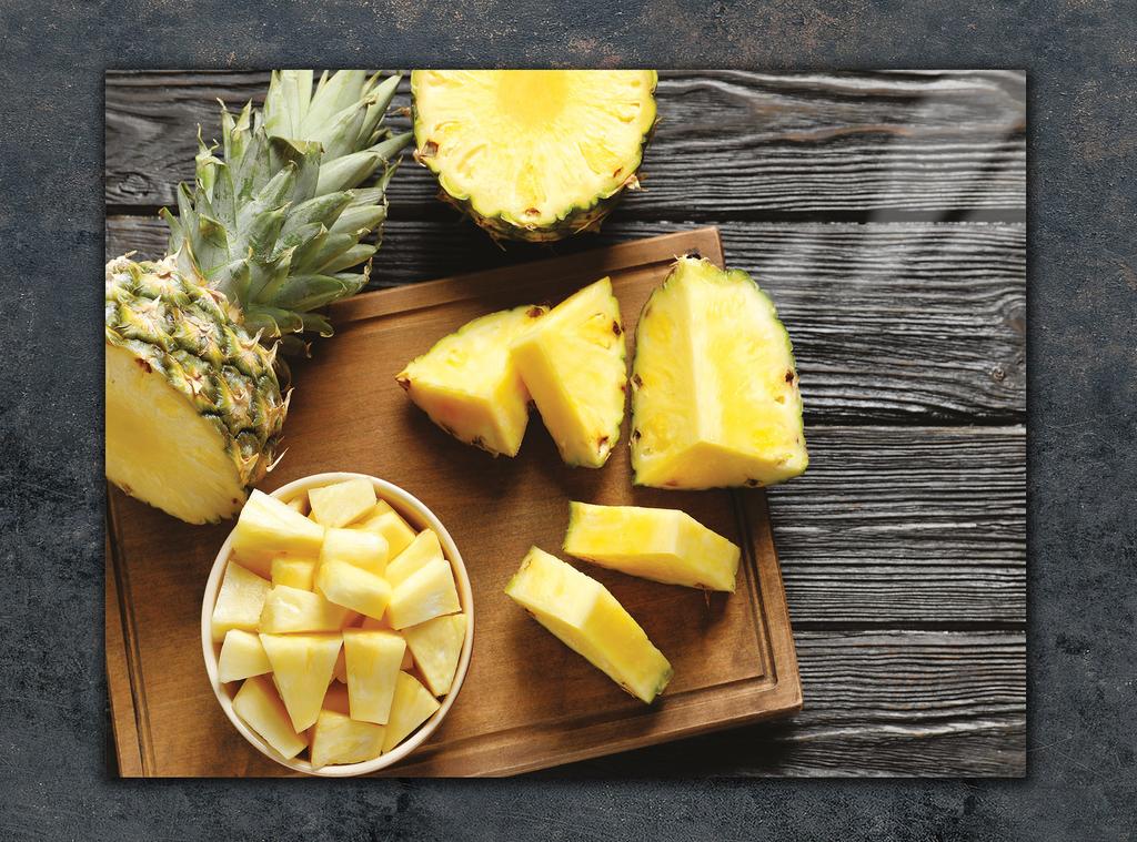 SZKLANA DESKA DO KROJENIA 40x30 ANANAS