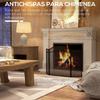 Fireplace Screen, 3-Panel, Folding, Metal Frame, 96 X 60 Cm, Black