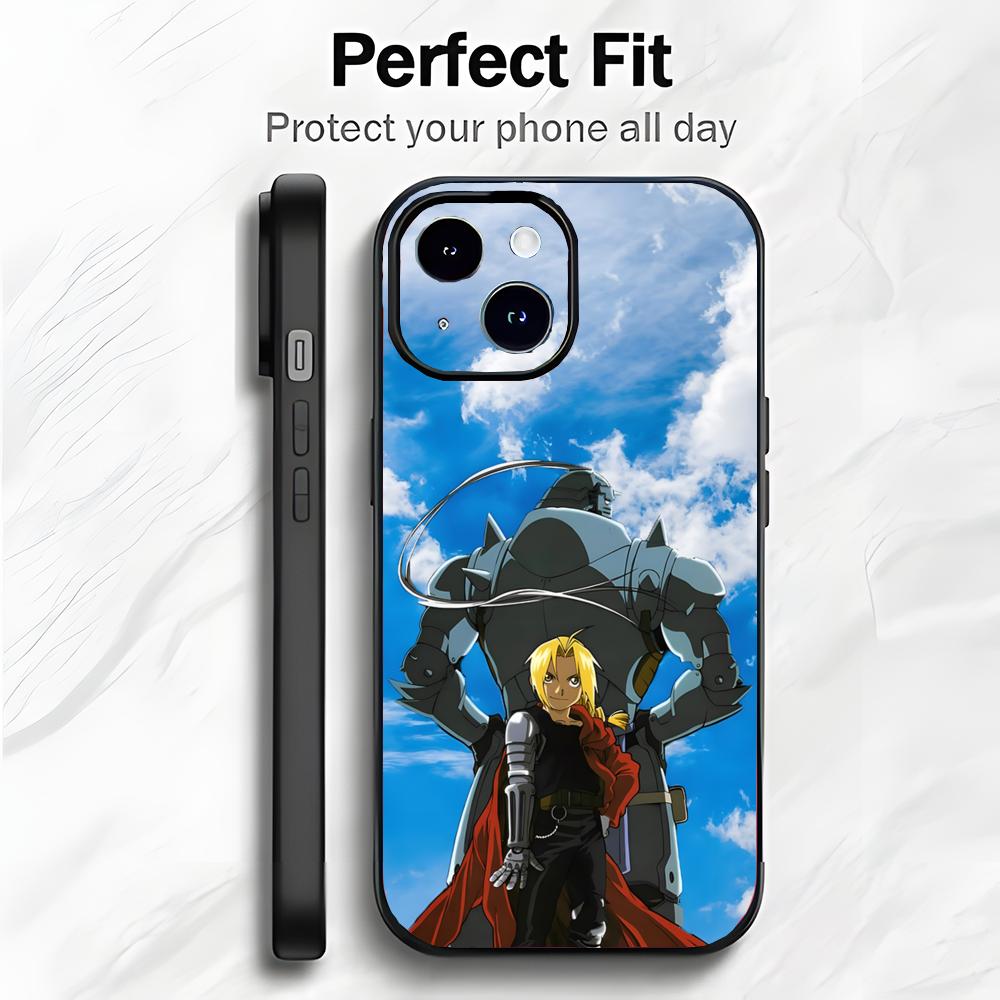 Classic Japanese Anime F-Fullmetal Alchemist Phone Case Phone Case Soft Packaging Lightweight For iPhone17 16 15 14 13ProMax